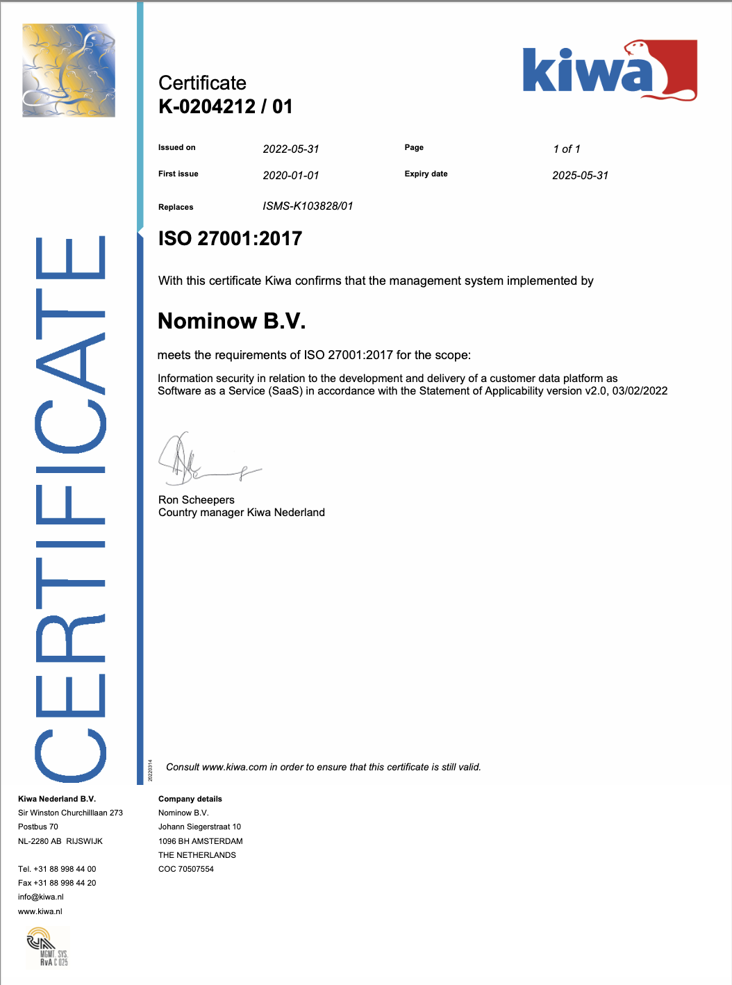 Certificate ISO 27001 2017 (1)